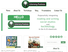 Tablet Screenshot of literaryfusions.com